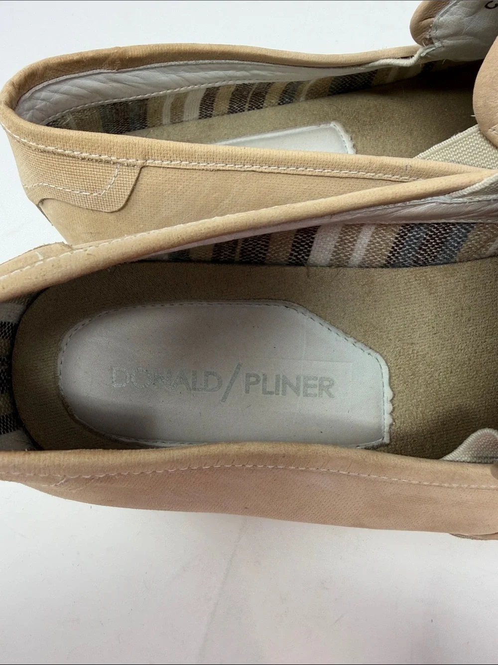 Donald J. Pliner Tan Suede Slip-On Casual Sneakers Men’s Size 9.5
